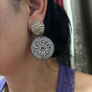 Elegant Silver Filigree Earrings